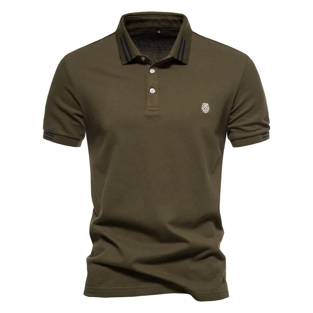 Elegante Herenpolo met Streepdetails - Van Dongen Mode