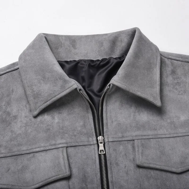 Oversized Suède Herenjack - Van Dongen Mode
