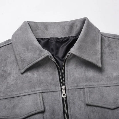 Oversized Suède Herenjack - Van Dongen Mode