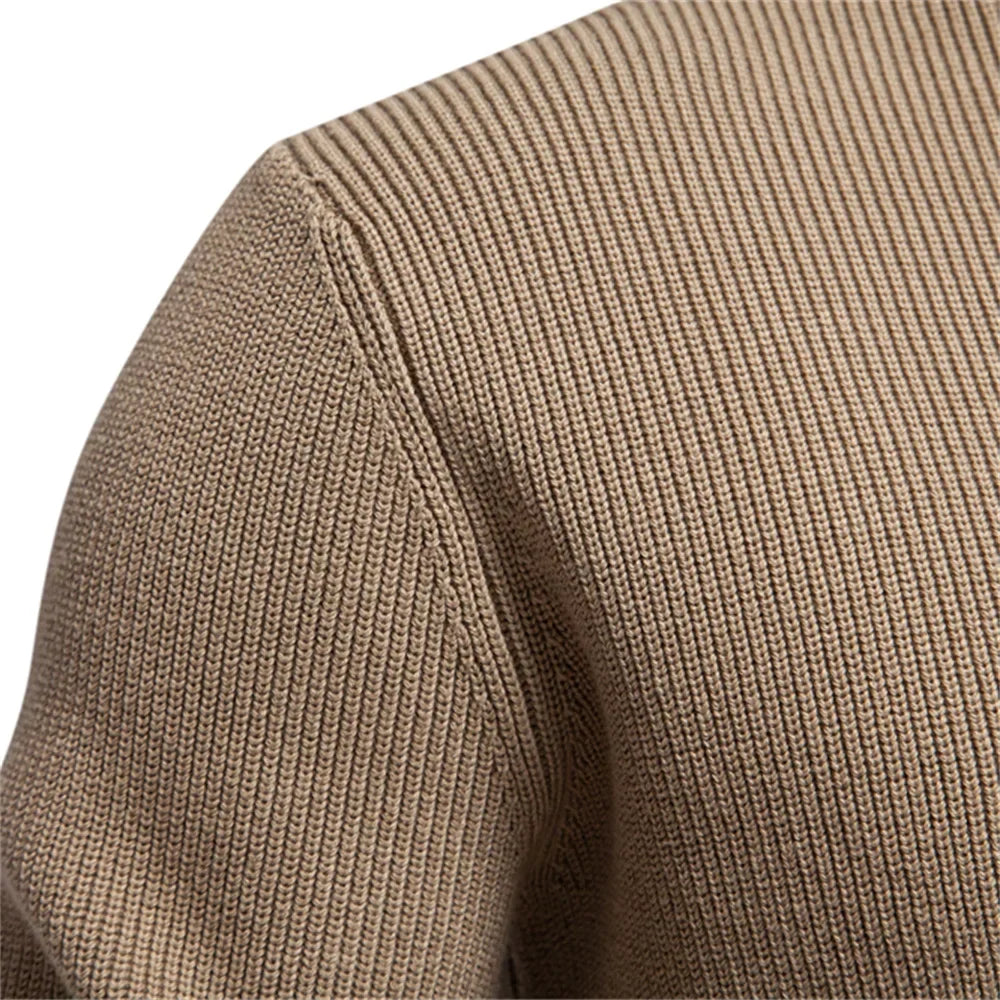 Katoenen Herentrui met Knoopdetails - Van Dongen Mode