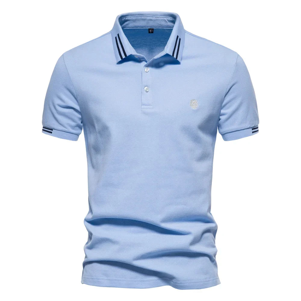 Elegante Herenpolo met Streepdetails - Van Dongen Mode