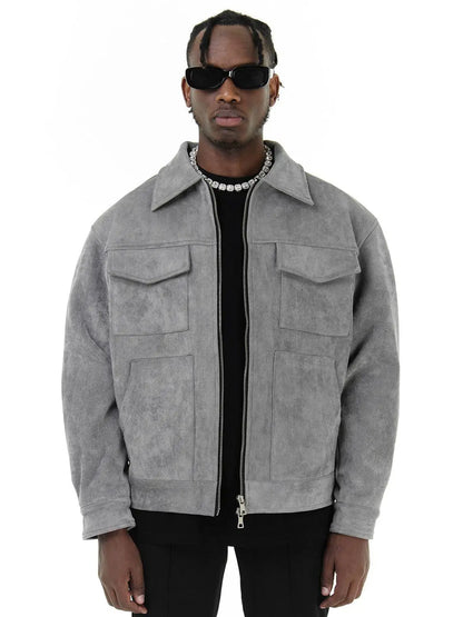 Oversized Suède Herenjack - Van Dongen Mode