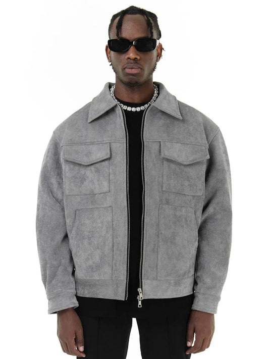 Oversized Suède Herenjack - Van Dongen Mode