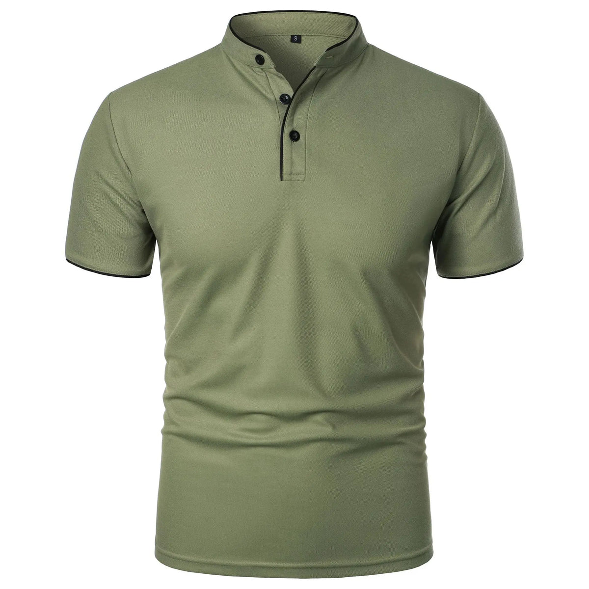 Stretch Fit Herenpolo met Moderne Kraag - Van Dongen Mode
