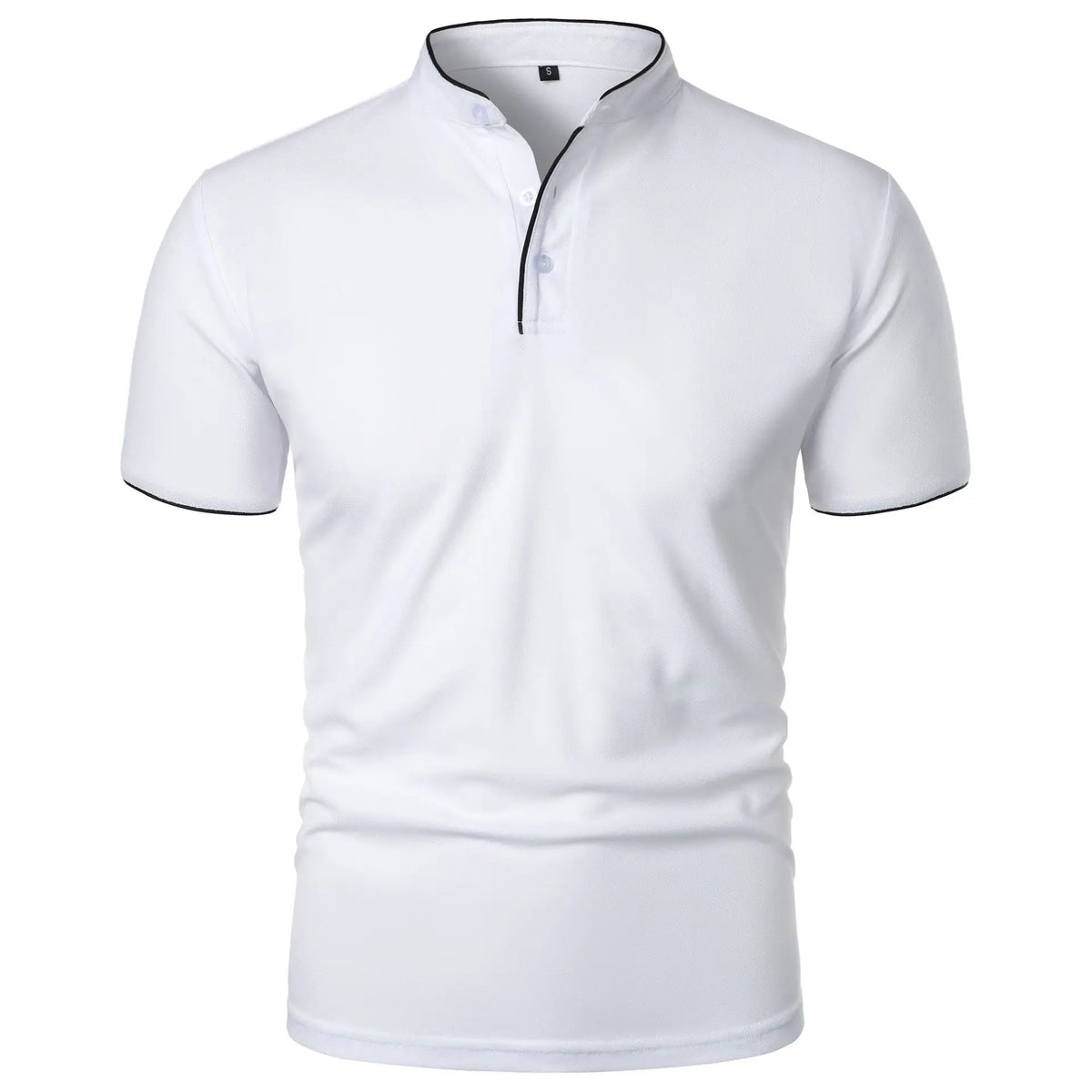 Stretch Fit Herenpolo met Moderne Kraag - Van Dongen Mode