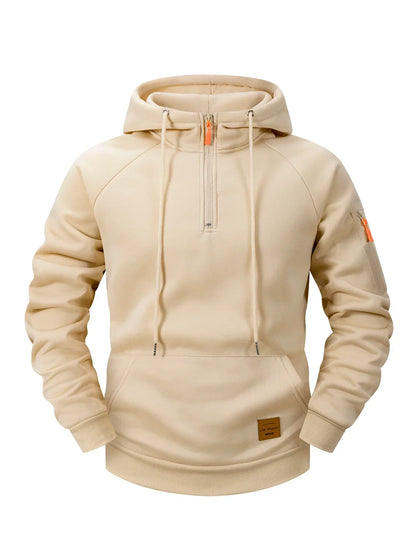 Sportieve Herenhoodie met Verstelbare Capuchon - Van Dongen Mode