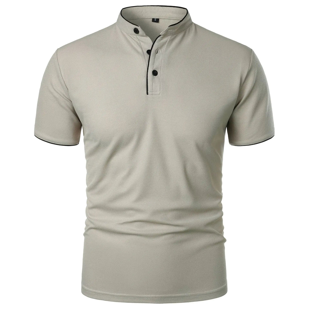 Stretch Fit Herenpolo met Moderne Kraag - Van Dongen Mode