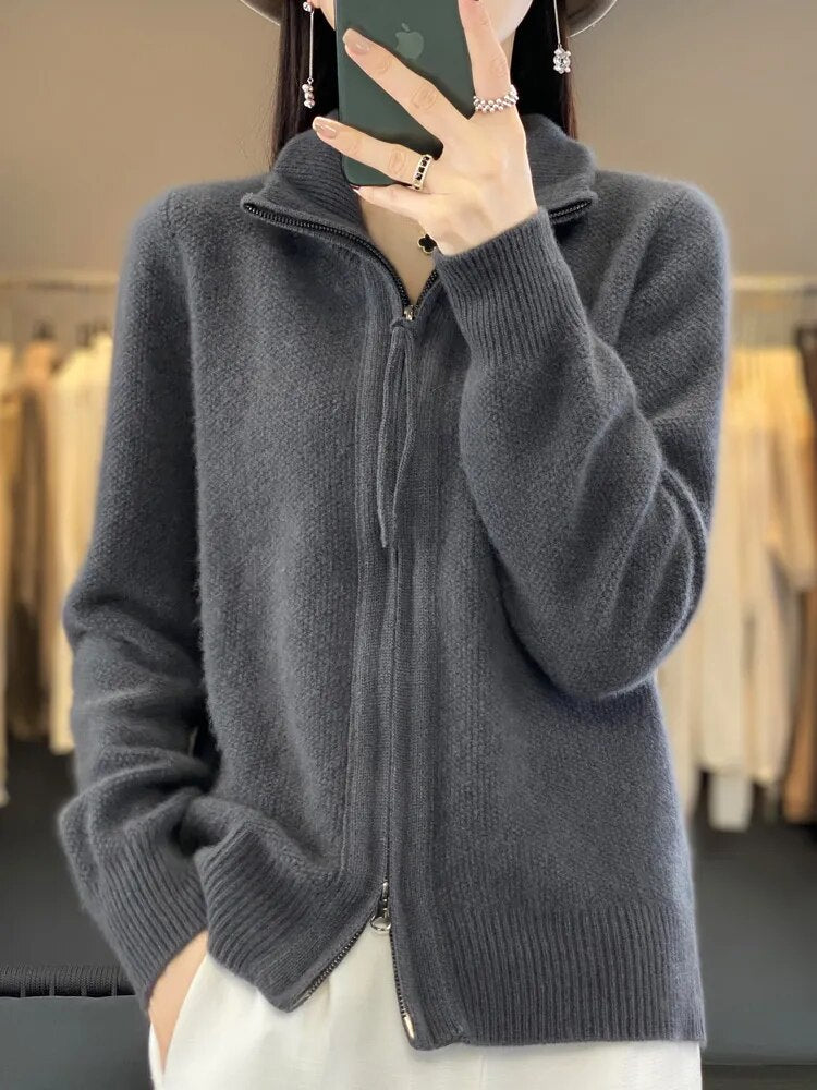 Comfortabel Vest met Rits - Van Dongen Mode