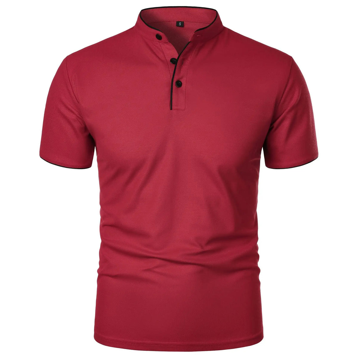 Stretch Fit Herenpolo met Moderne Kraag - Van Dongen Mode