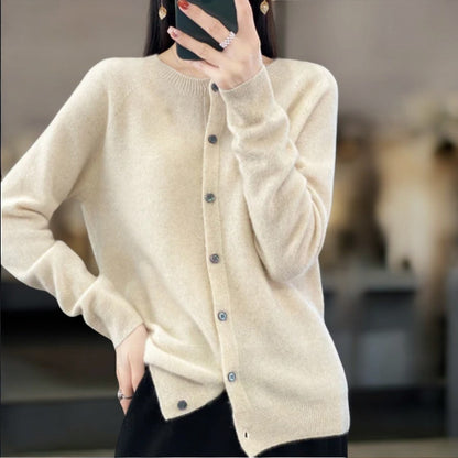 Elegante Knoopjes Cardigan - Van Dongen Mode