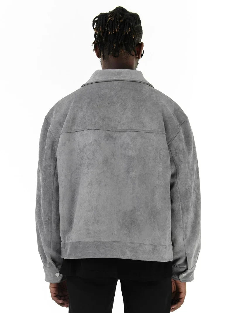 Oversized Suède Herenjack - Van Dongen Mode