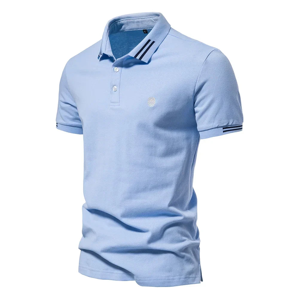 Elegante Herenpolo met Streepdetails - Van Dongen Mode