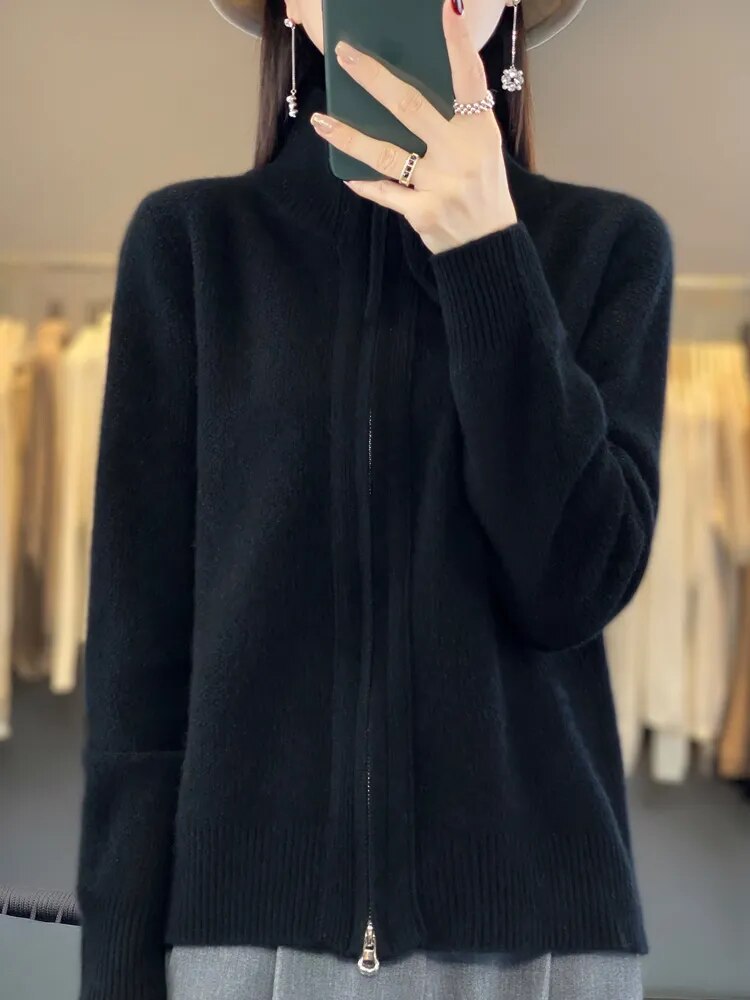 Comfortabel Vest met Rits - Van Dongen Mode