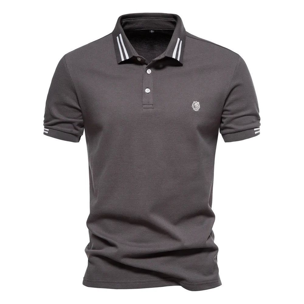 Elegante Herenpolo met Streepdetails - Van Dongen Mode