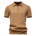 Zomerse Katoenen Polo met Ritskraag - Van Dongen Mode