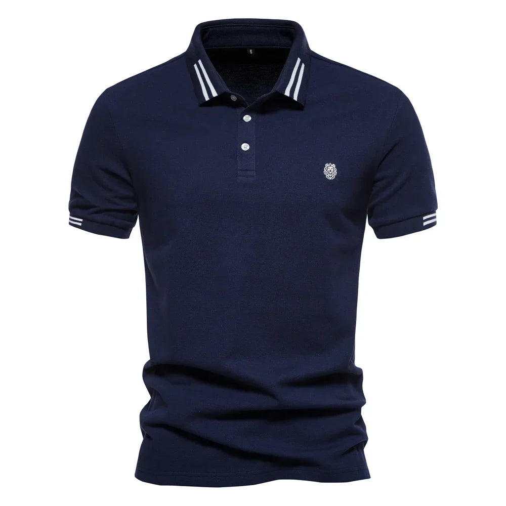 Elegante Herenpolo met Streepdetails - Van Dongen Mode