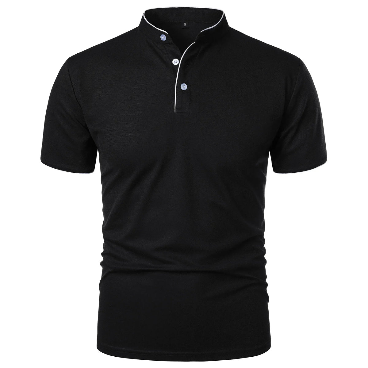 Stretch Fit Herenpolo met Moderne Kraag - Van Dongen Mode