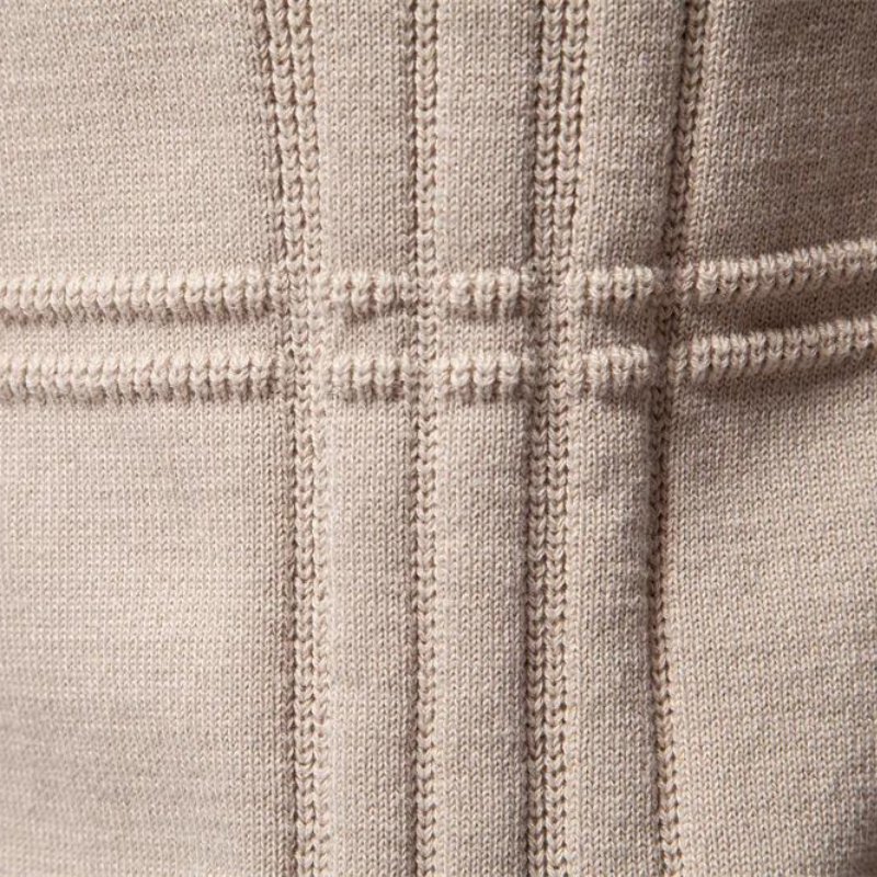 Katoenen Herentrui met Streepaccent - Van Dongen Mode