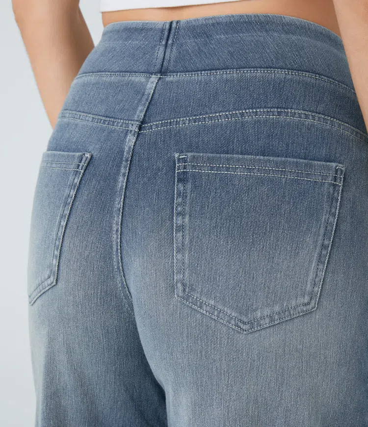 Comfortabele Jeans met Hoge Taille - Van Dongen Mode