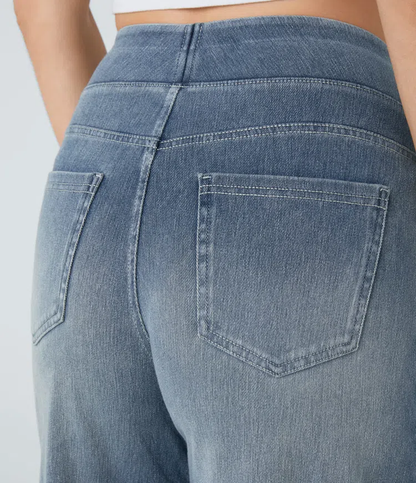 Comfortabele Jeans met Hoge Taille - Van Dongen Mode