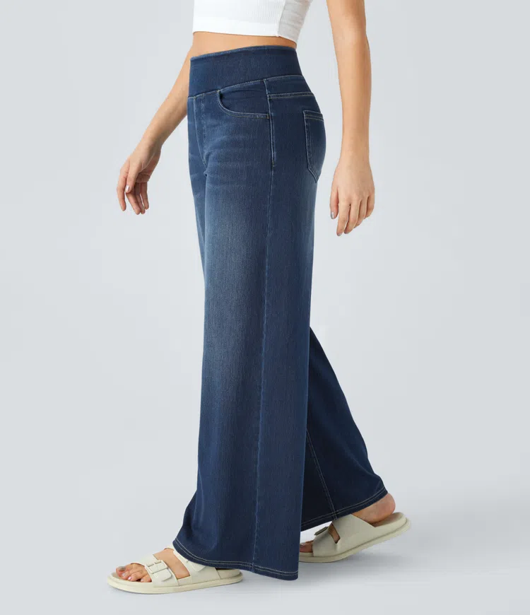 Comfortabele Jeans met Hoge Taille - Van Dongen Mode