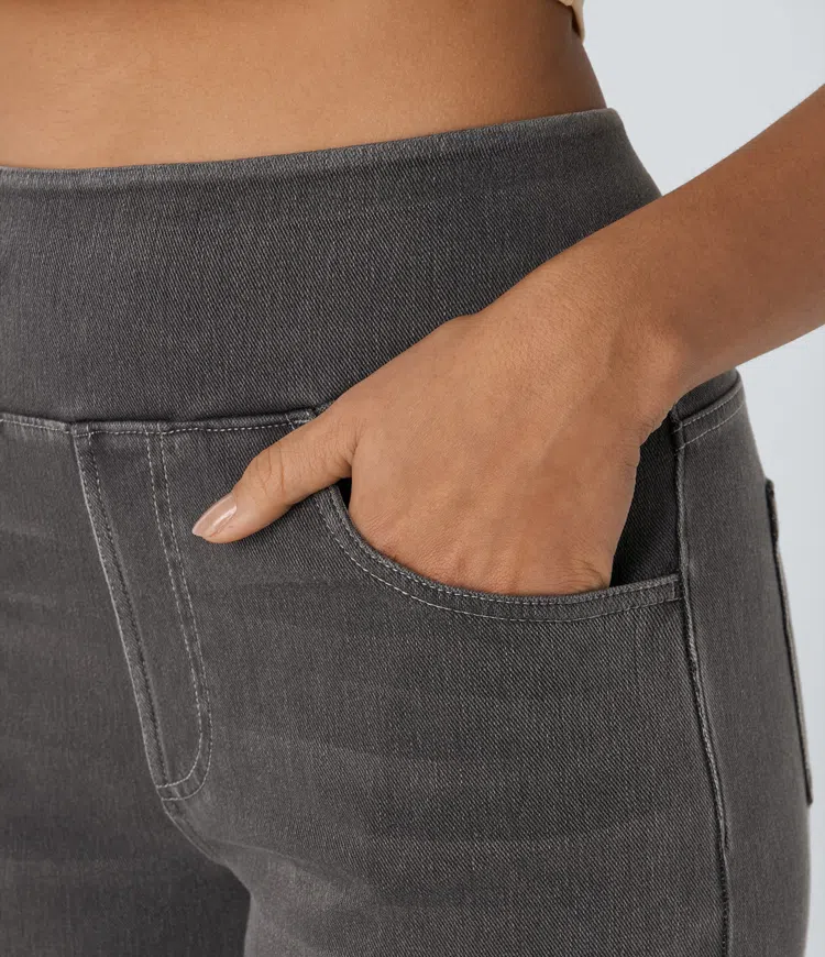 Comfortabele Jeans met Hoge Taille - Van Dongen Mode