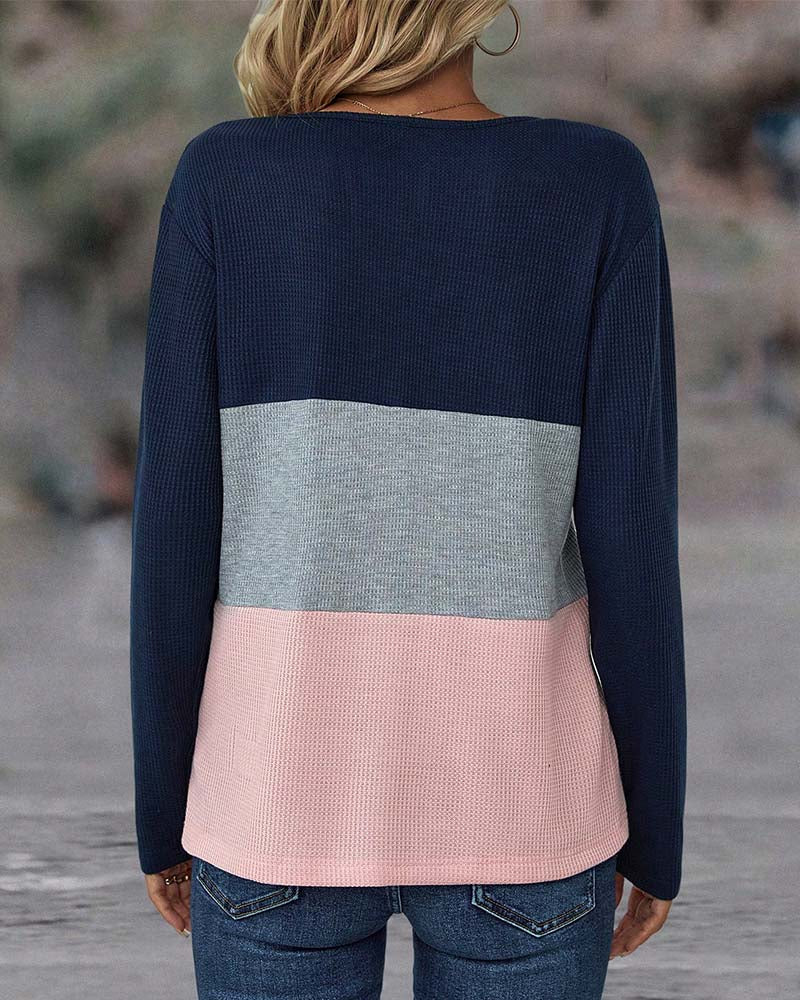 Kleurrijke Top met Kraag - Van Dongen Mode