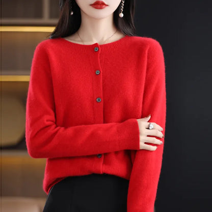 Elegante Knoopjes Cardigan - Van Dongen Mode