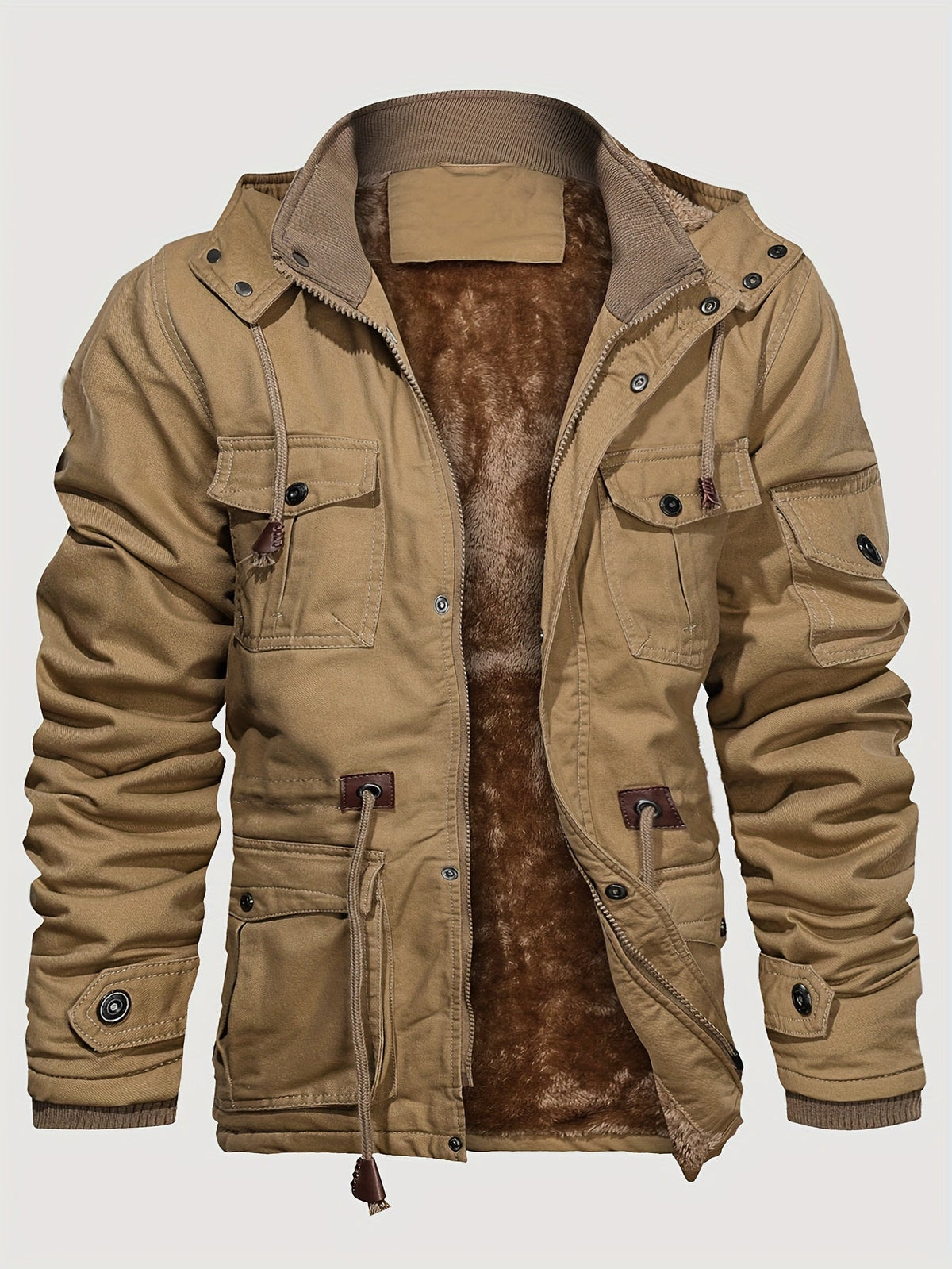 Lange Outdoor Herenjas met Pluche Voering - Van Dongen Mode