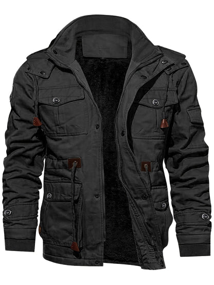 Lange Outdoor Herenjas met Pluche Voering - Van Dongen Mode