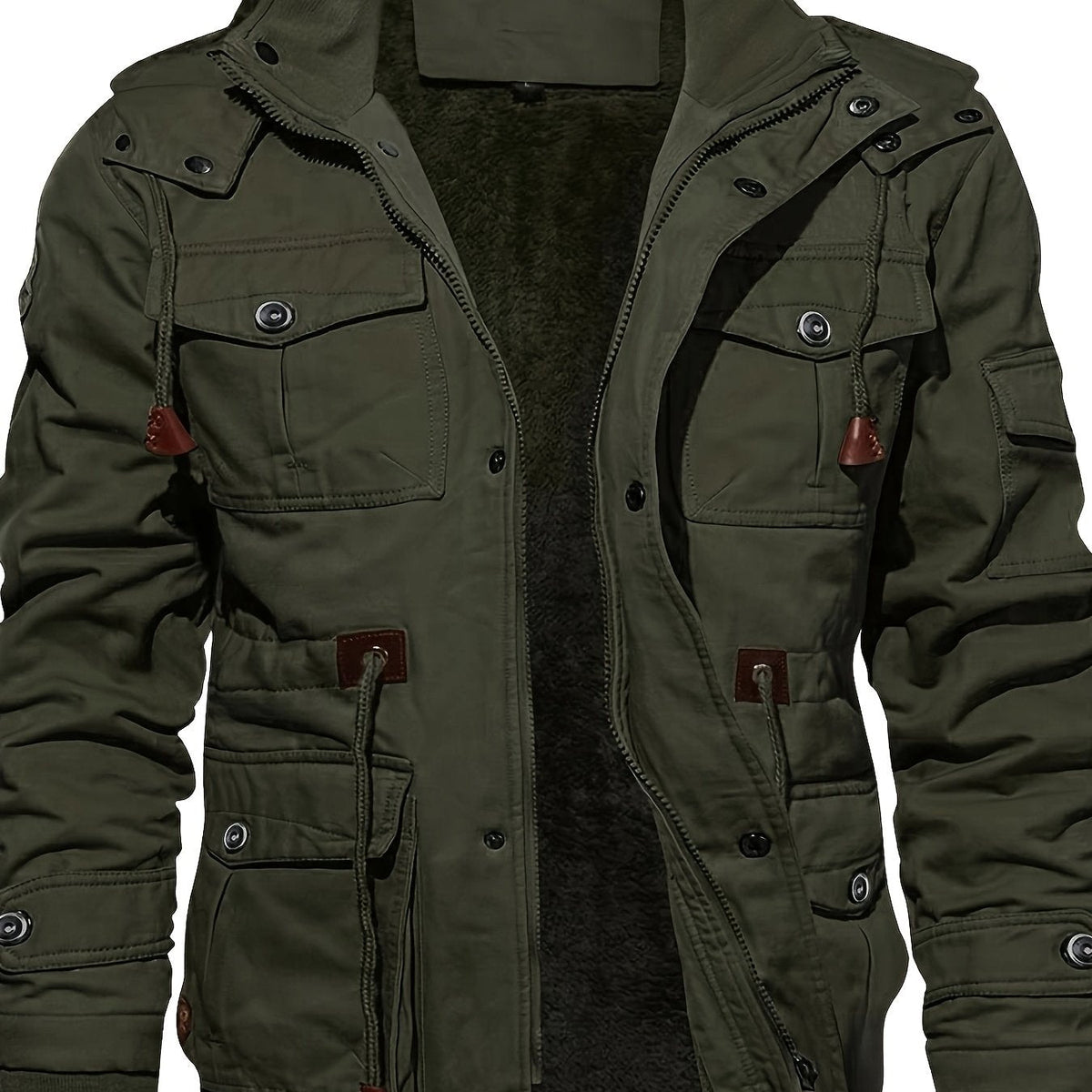 Lange Outdoor Herenjas met Pluche Voering - Van Dongen Mode