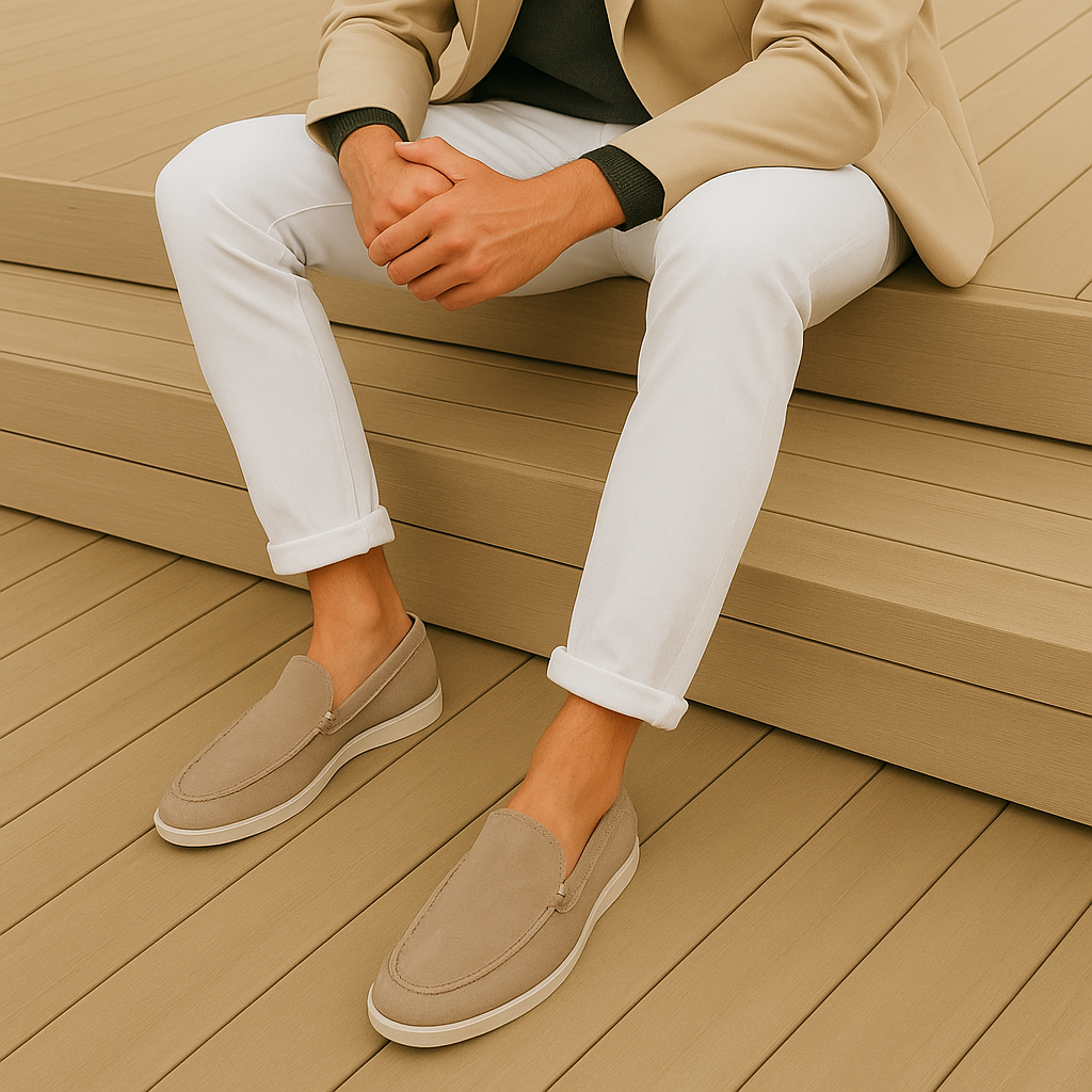 Elegante Suède Herenloafers - Van Dongen Mode