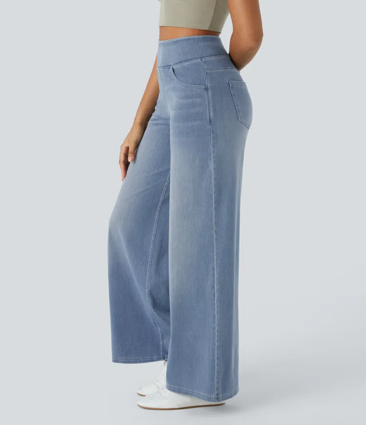 Comfortabele Jeans met Hoge Taille - Van Dongen Mode