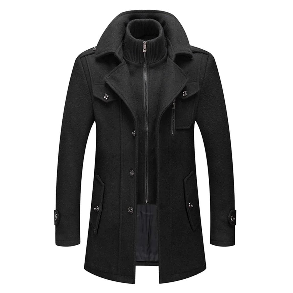 Klassieke Wollen Heren Winterjas - Van Dongen Mode