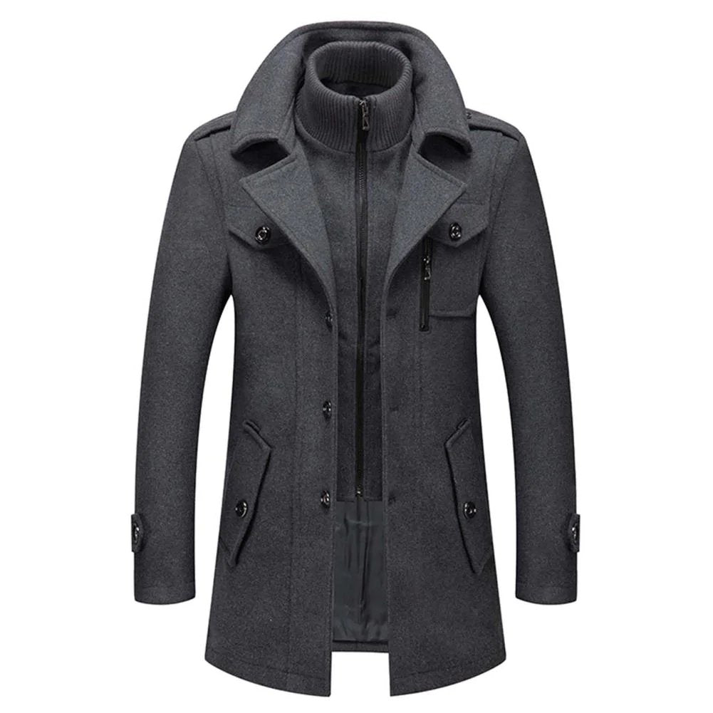 Klassieke Wollen Heren Winterjas - Van Dongen Mode