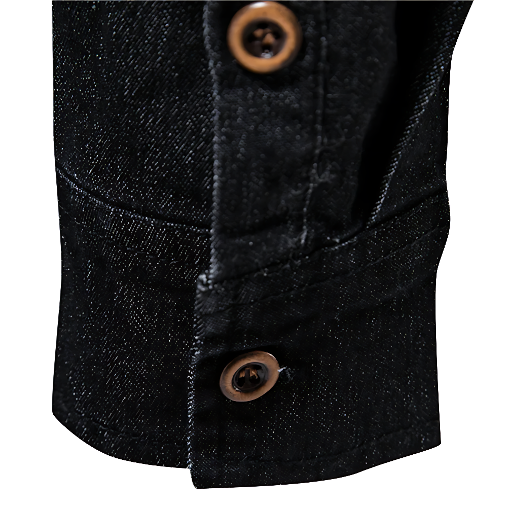 Denim Overhemd met Borstzakken - Van Dongen Mode