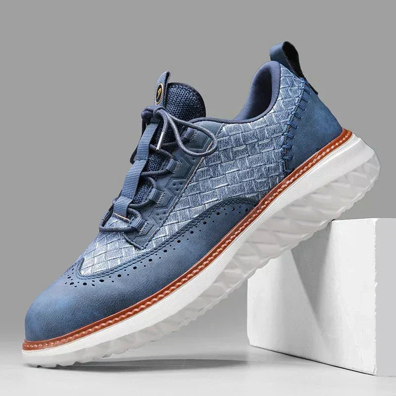 Elegante Leren Oxford Sneakers - Van Dongen Mode