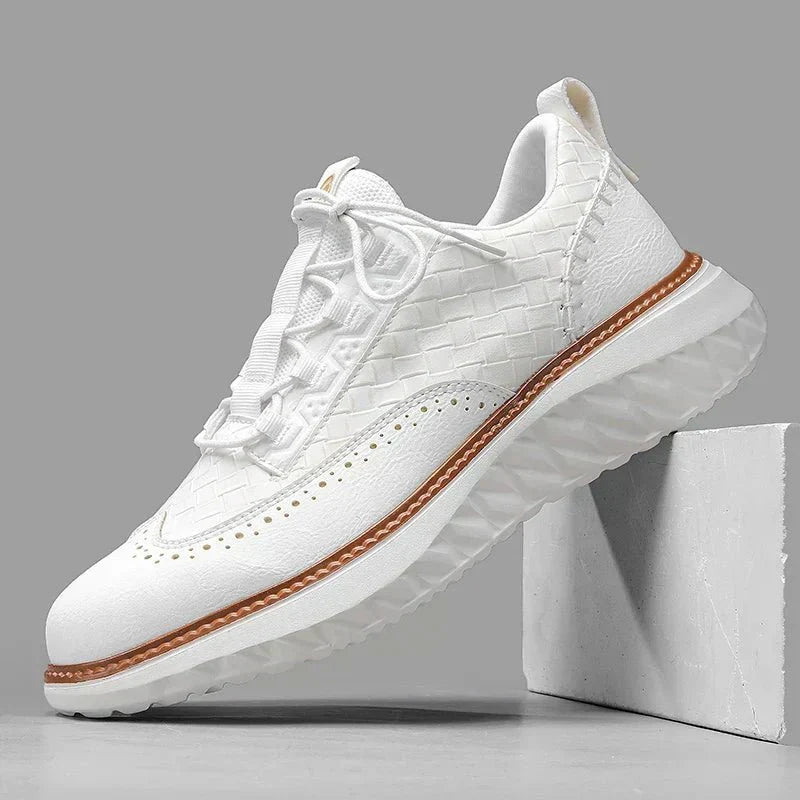 Elegante Leren Oxford Sneakers - Van Dongen Mode
