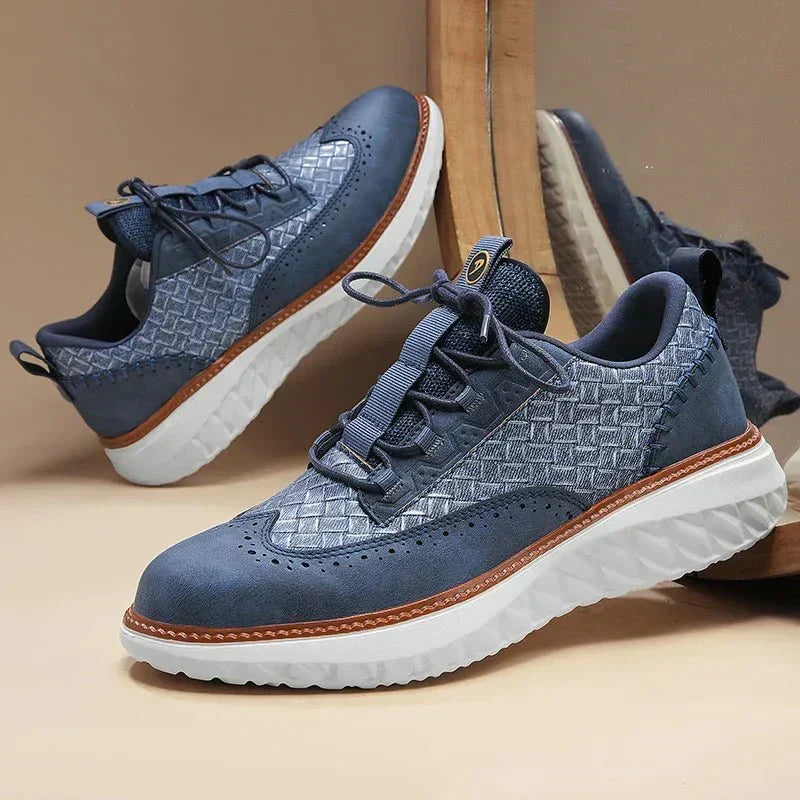 Elegante Leren Oxford Sneakers - Van Dongen Mode