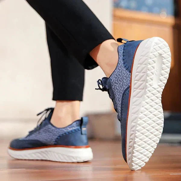Elegante Leren Oxford Sneakers - Van Dongen Mode