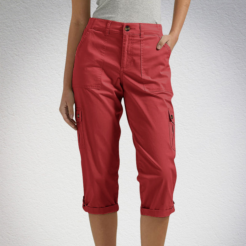 Capri Broek met Meerdere Zakken - Van Dongen Mode